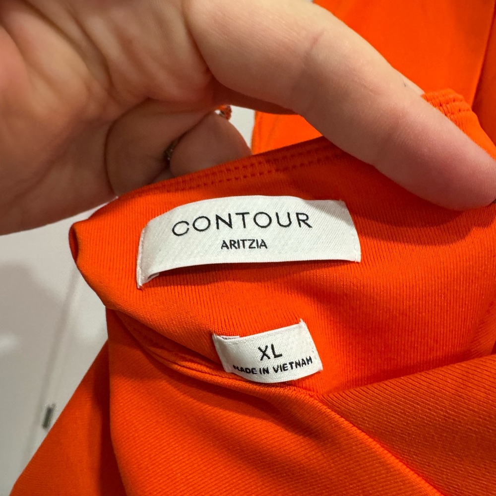 Aritzia Orange Bodysuit